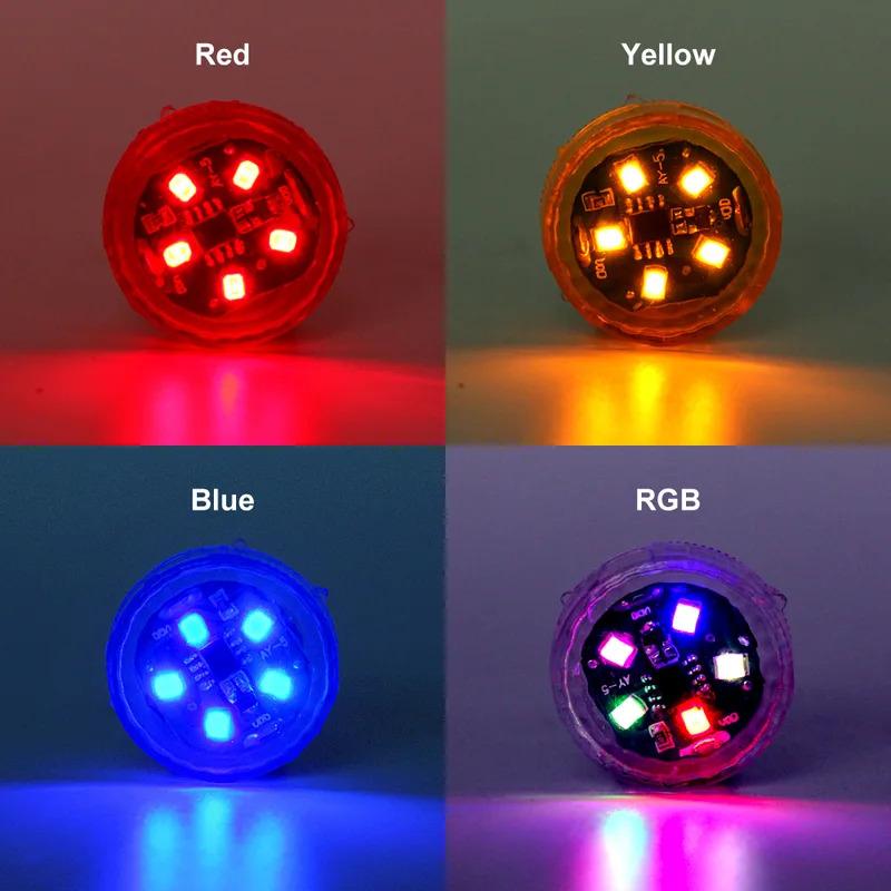 1-4pcs Universal LED Car Opening Door Safety Anti-collision Lights Magnetic Sensor Strobe Flashing Alarm Lights Parking Lamp Neon Lights 4
