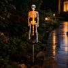 Cemetery Markers for Halloween 2Pcs Solar Skeleton Stake Light, Glowing Realistic Figurine, Waterproof Outdoor Lawn Decorations Lamp Party Pathway