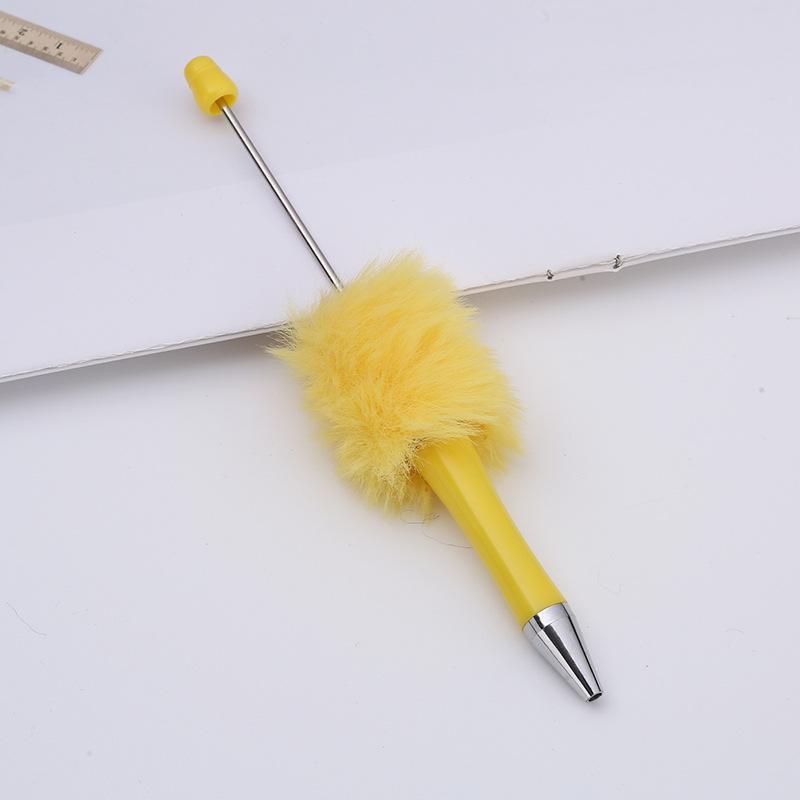 10Pcs Newest Colour Creative  Plush Ballpoint Pen Ballpoint Pen  DIY Ballpoint Pen Gift for Student Office Supplies