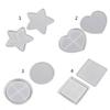 Heart Round-Star Silicone Resin Mold Coaster Shaker Epoxy Molds Quicksand