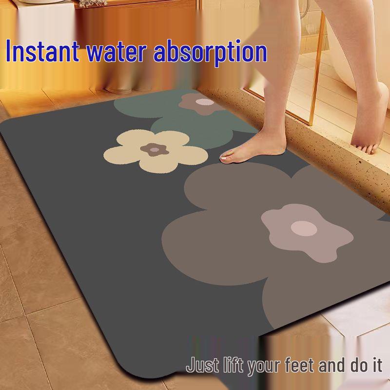 Modern Diatom Mud Bathroom Mat - Quick-Dry, Anti-Slip, Water-Absorbent & Easy Clean