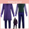 Dark The Knight Batman Joker Suit Coat Cosplay Costume Halloween Uniform Outfits