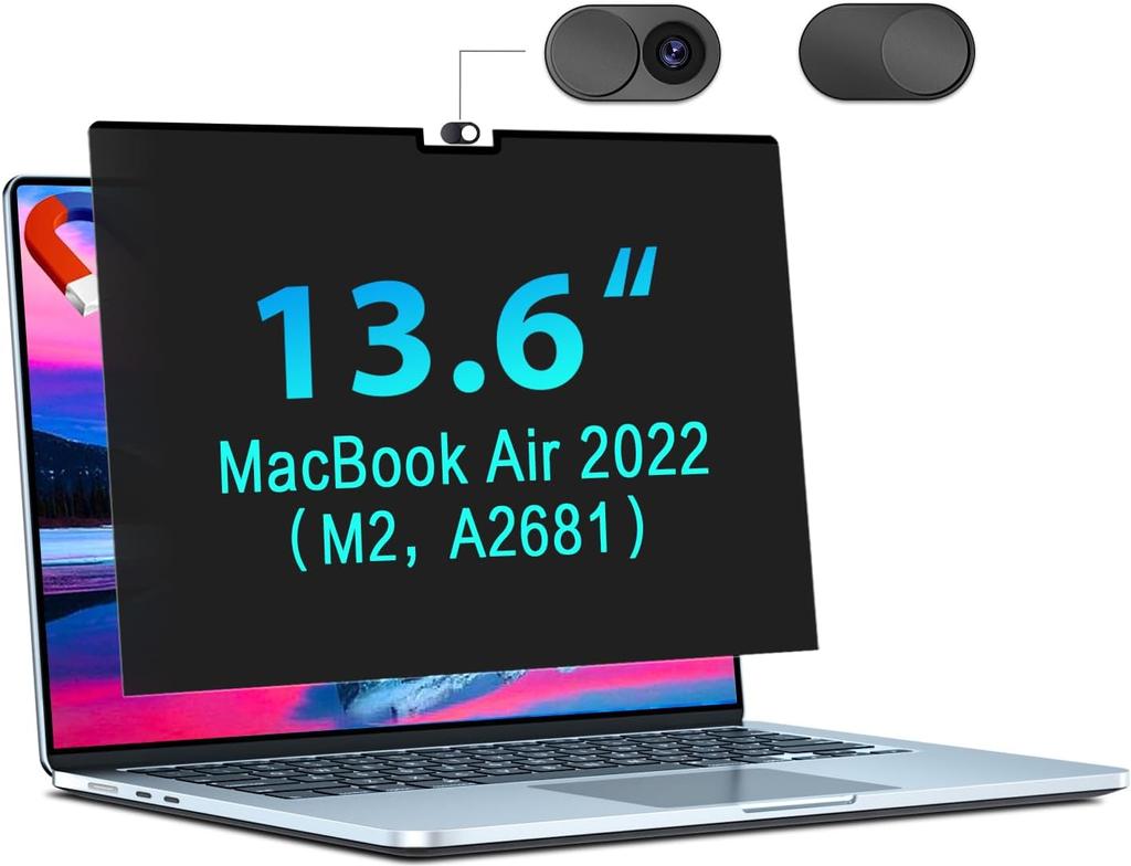 Magnetic Privacy Screen for MacBook Pro 13 Inch (2016-2022,M1/M2) & MacBook Air 13 Inch (2018-2021,M1) MacBook Pro 14" 15" 16"