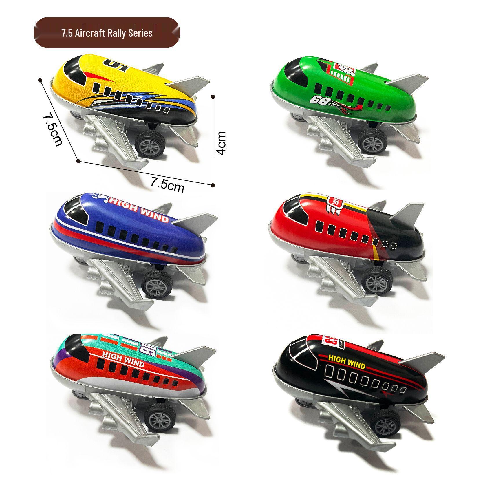 Mini Cartoon Alloy Pull-Back Airplane Toy - Children s Tinplate Passenger Model