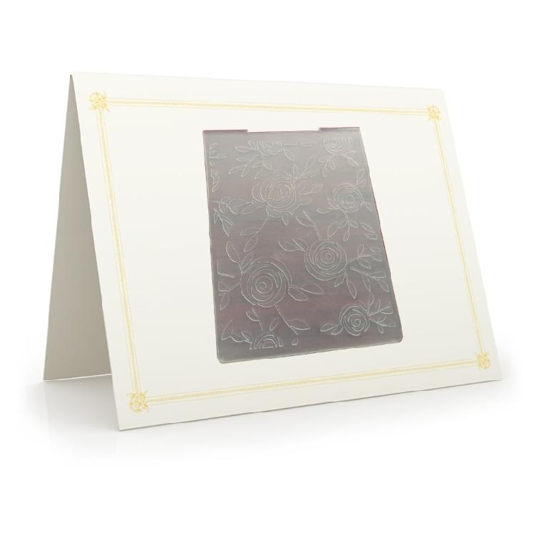 Plastic Embossing Folders for Card Making DIY Scrapbooking, Many Flowers Frame Template for Paper Craft Photo Album