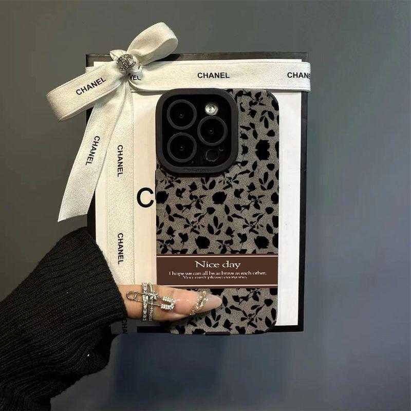 Black Small Cuihua Suitable for New Apple 16promax Mobile Phone Case IPhone15