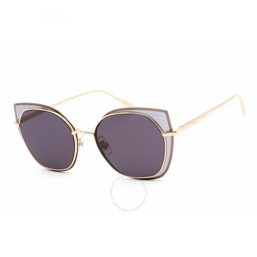 

Chopard Дымчатые женские солнцезащитные очки «кошачий глаз» SCHF74M 300F 59