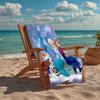 Ultra-Soft Beach Towel with Elsa Theme,Ideal for Pool - Camping, Diving - Perfect Travel Essential, Vibrant Beach Towel.