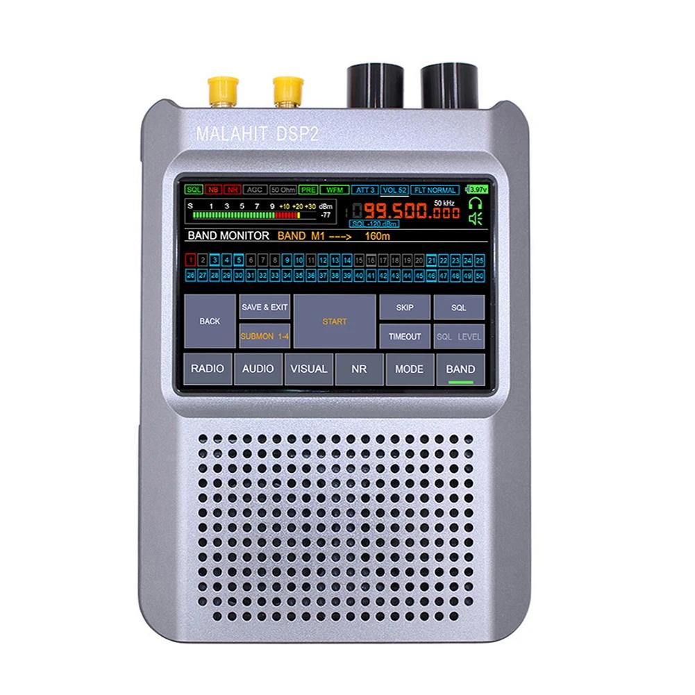 New Firmware 2.30 2nd Generation Malahit-DSP2 SDR Malachite Receiver Radio 10kHz-380MHz 404MHz-2GHz AM FM Radio 3.5” Touch LCD