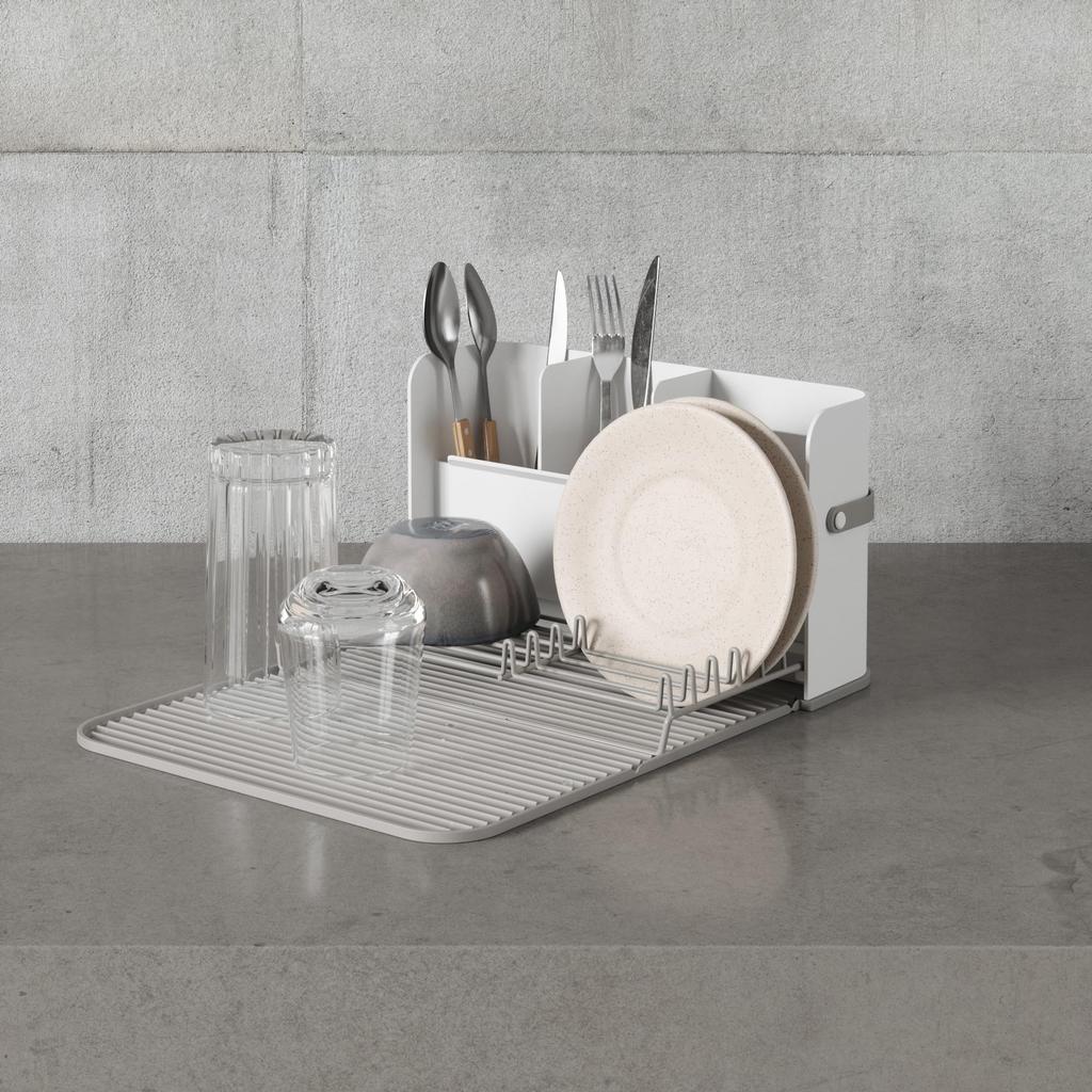 Umbra Sling Dish [Official] Rack, White/Grey