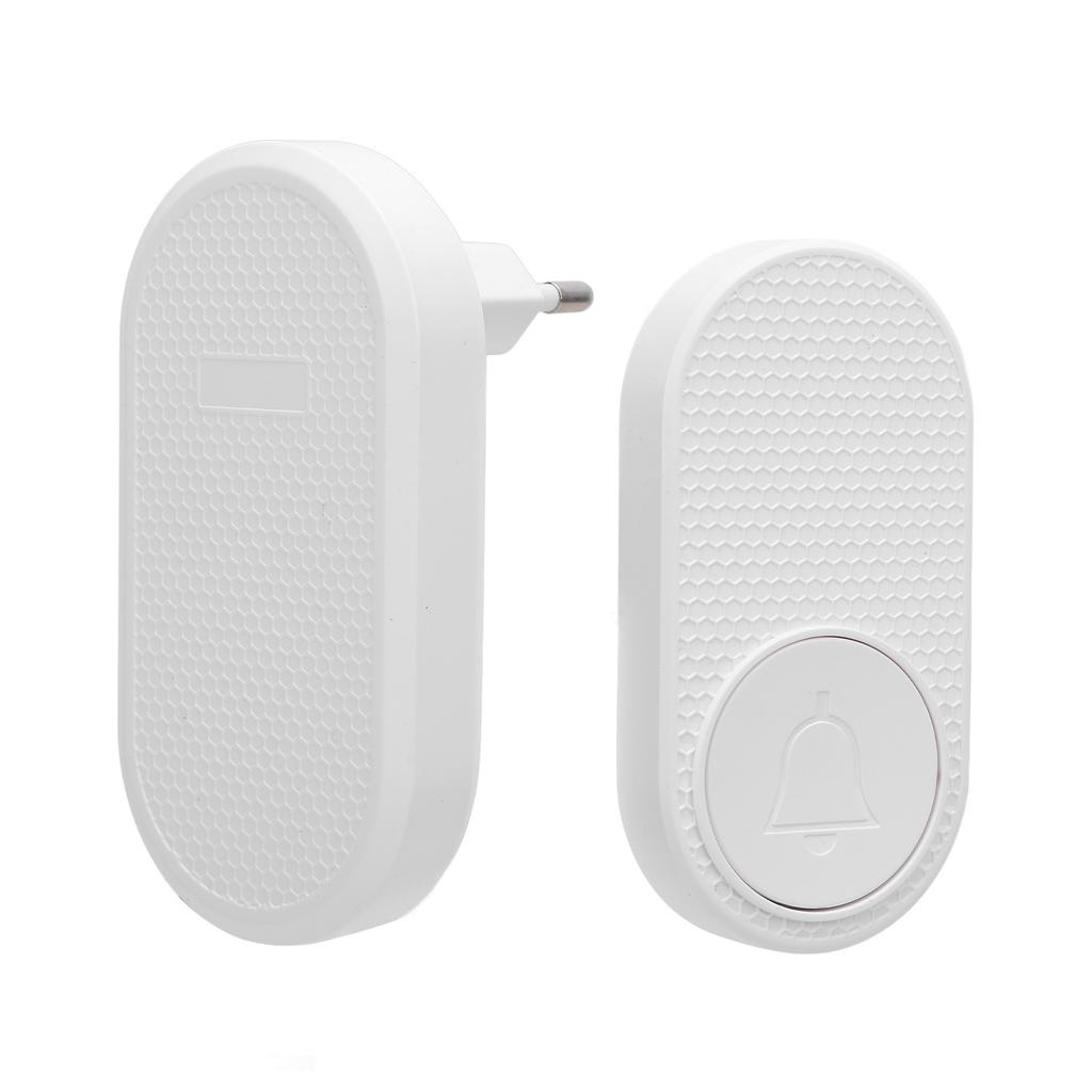 Wireless Doorbell 328ft Range 33 Ringtone 4 Volume Levels Mute Mode Home Door Bell with Push Button for Indoor