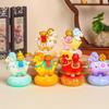 Exquisite Lucky Sheep   Sculpture Rotatable Zodiac  Sheep Figurine Sheep Desktop Ornament  Zodiac