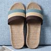 Cotton and Linen Non-Slip Home Slippers for Men and Women – Indoor Summer Slippers with Thick Bottom for Wooden Floors.