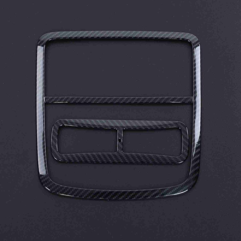 2 Pcs Car Carbon Fiber Style Interior Reading Lamp Decoration Cover Trim for Honda Accord 2018