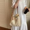 Holiday beach bag women's summer new large-capacity tote bag simple and versatile shoulder woven bag