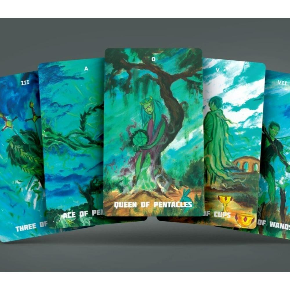 12x7cmThe Vivid Spirit Tarot Deck Carta Manuale Giochi di carte