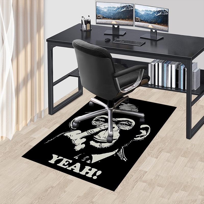 1pc Monkey Yeah! Carpet, Office Rug Outdoor Mat Home Decor Area Carpet Festival