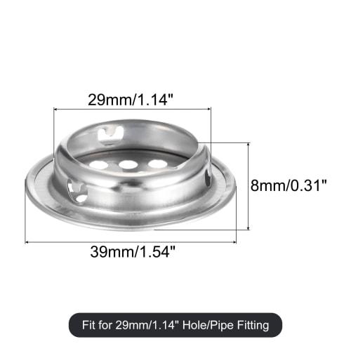 Uxcell Floor Drain Cover, 1.6-inch Stainless Steel Anti-Blocking Drain Cover for Outdoor Bathrooms and Kitchens, 29 Flat Mouths