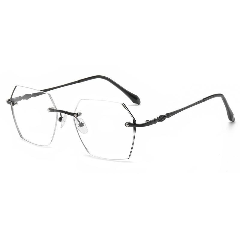 Myopia Glasses Women Anti-Blue Light Eye Glasses Men Anti-Radiation Rimless Nearsighted Eyewear Prescription Minus Eyeglasses