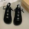 Women's Sandals Summer New Round Toe Open Toe Front Lace-Up Soft Sole Non-Slip Wear-Resistant Flats