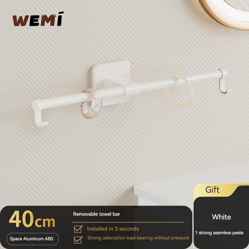 35/45/55cm Towel Rack Towel Hanger Bath Towel Holder Wall Hanging Towel Bars Aluminum Bathroom Shelf Kitchen Storage Rack