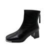 Heel high heels autumn and winter with small new short boots ankle boots skirt Martin boots women's French thin boots