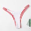 Women Multi Color Sexy Color High Waist Split Swimsuit Bikini