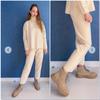 Fashion Chelsea Boots Chunky Boots Women Winter Shoes Cow Suede Ankle Boots Black Female Autumn Fashion Platform Booties