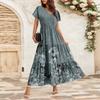 Women's Flowy Dresses Women's Summer Dresses Casual Short Sleeve Maxi Dresses Formal Maxi Dresses