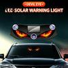 High Temperature Resistant Car Lamp Solar Demon Eye Window Light, Wireless LED Atmosphere Automotive Safety Warning System with Suction Cup