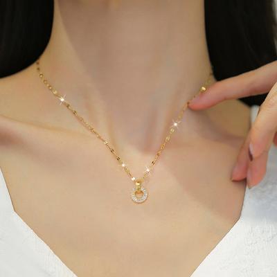 Light Luxury Personalized Temperament Circular Necklace