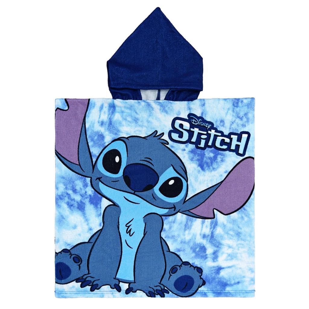 Ultra-Fine Fiber Cartoon Print Kids' Hooded Bath Towel Poncho