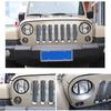 7" LED Headlamp Protector Guard Headlight Lamp Light Guard Cover for Jeep Wrangler Unlimited JK 2007-2017