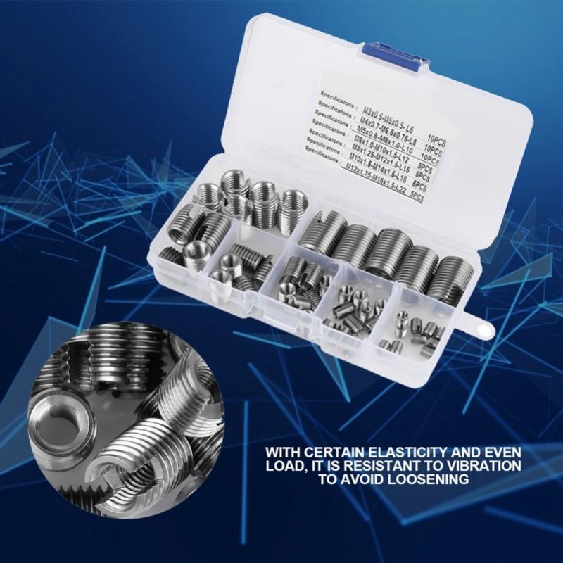 Stainless Steel Inner Thread Self Tapping Thread Inserts Set Thread Reinforce Repair Tool Thread Insert Thread Insert Set