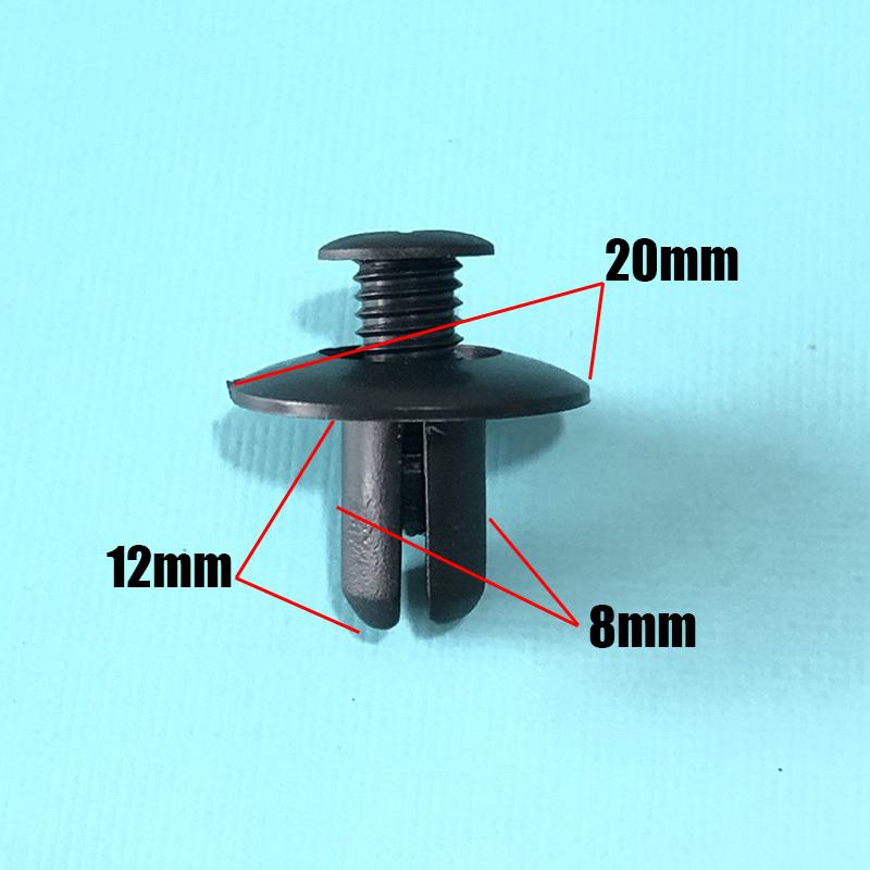 10/20pcs Auto Bumper Fasteners Retainer Rivet For Hyundai Elantra Kia Sportage Ford Focus Car Plastic Screw Clips 8mm Hole