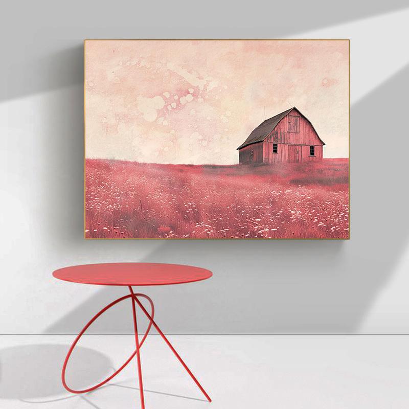 Boho Pustynny Kwiatowy Country Western Kowbojski Moda Różowy Artystyczny Retro Plakat Obrazy na Płótnie Sztuka Ścienna Obrazy Dekoracja Domu