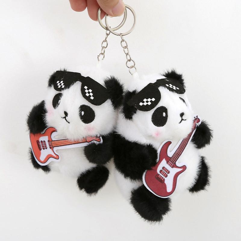 Panda Plush Toy Keychain For Bags And Gifts With Soft Pp Cotton Filling And Animal Design