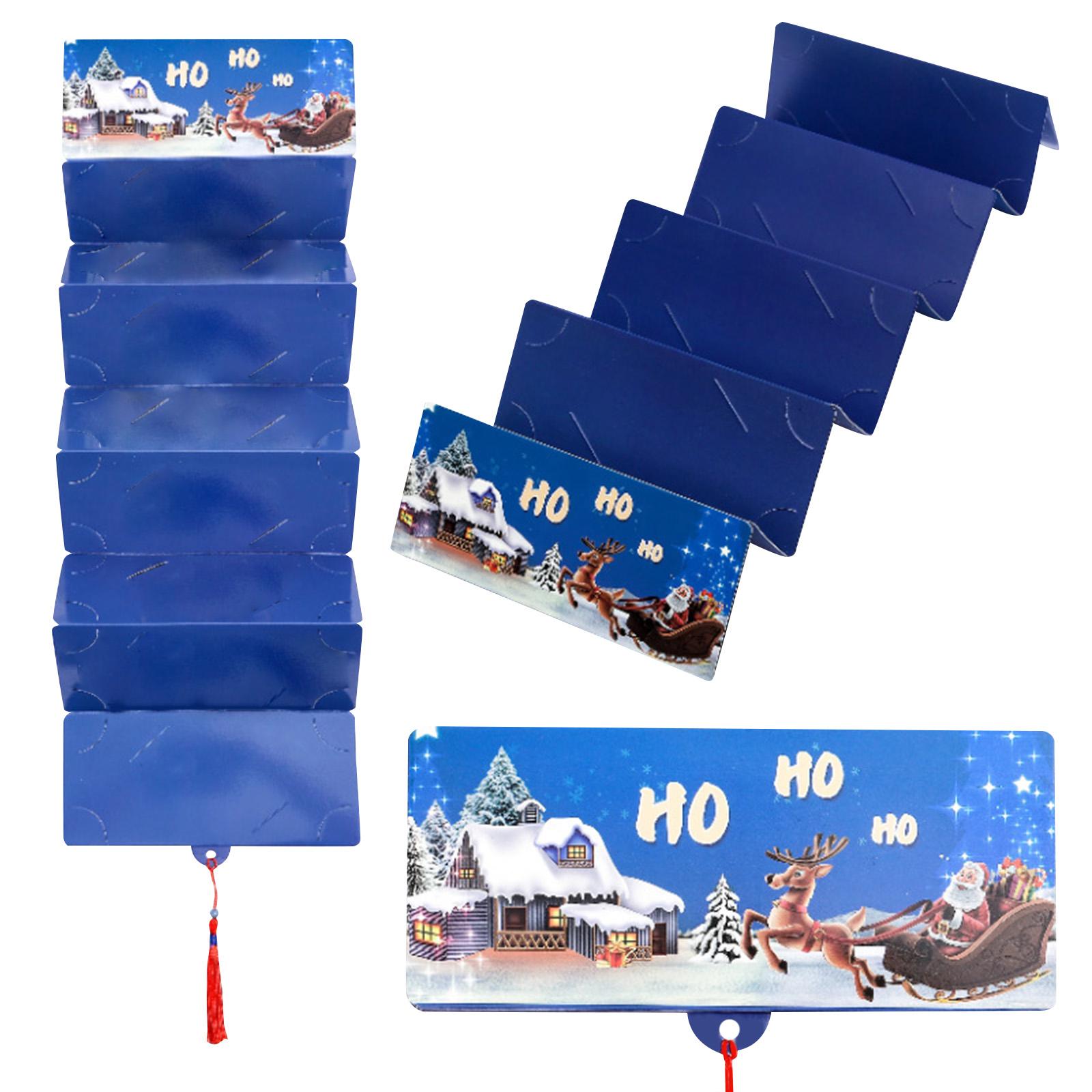 

Рождественская коробка для денег-сюрприз, 10 слотов, вмещает банковские карты, подходит для карт разных размеров, конверты и подарки-сюрпризы One Size