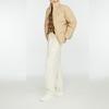 New MLB Down Jacket Unisex Linen Beige Yellow 3ADJB0336-43BGM