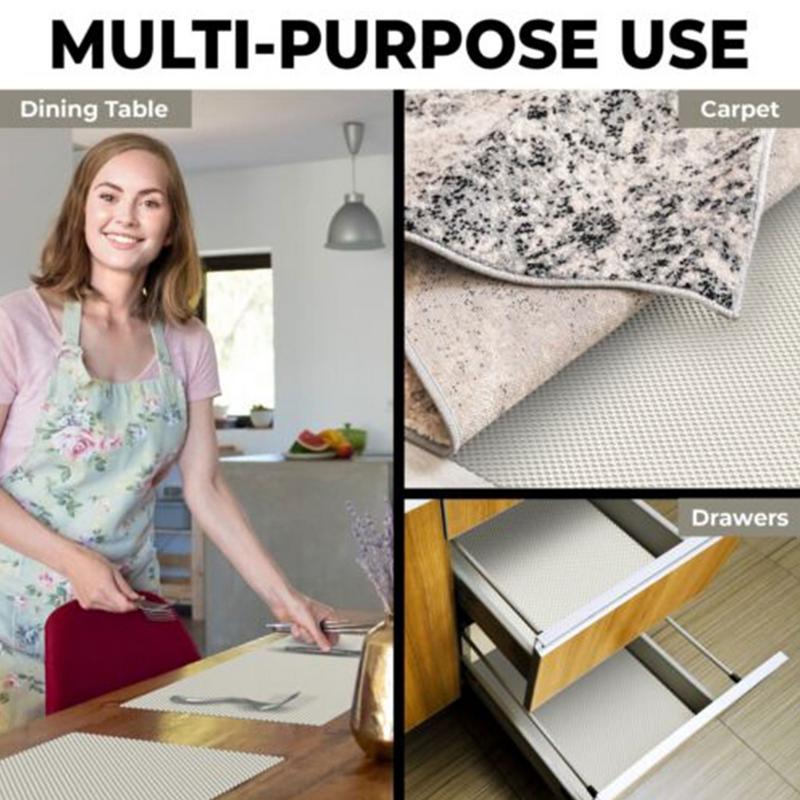 Non Slip Mat Non Slip Area Rug Pads For Hardwood Floors Kitchen Organizer Pad On the Table Refrigerator Dishes Protective Drawer