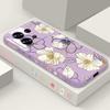 Lanyard Soft TPU Case For Xiaomi Redmi Note 13 14 Pro Plus 12 14 Pro 5G Note 13 11 13C 4G White Flower Silicone Phone Cover