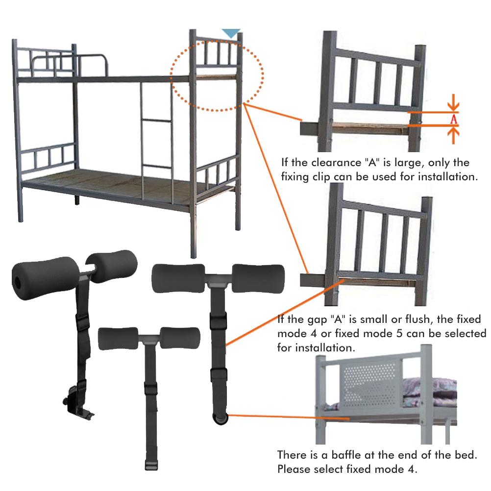 Hamstring Curl Strap Set Portable Adjustable Doorway Sit Up Exercise Training Assistant Abdominal