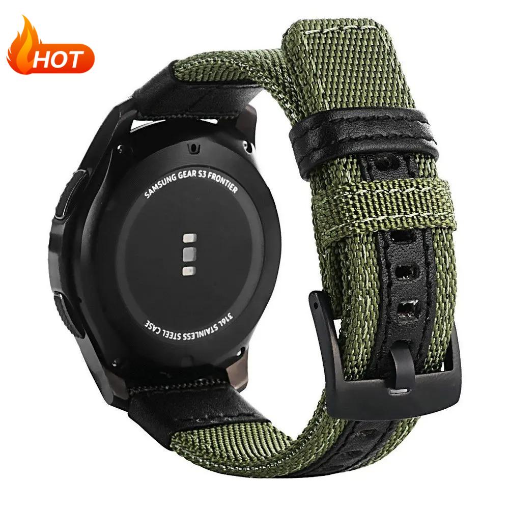 20mm 22mm Nylon Strap For Samsung Galaxy Watch 7 FE 6 5 4 40mm 44mm Woven Band for Huawei GT5 Pro 46mm GT4/3Pro Sport Wristband