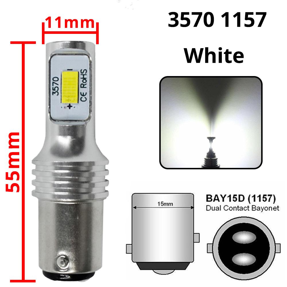 Signallampa 1156 Ba15s P21w Bau15s Py21w LED-lampor CSP 3570 SMD 1157 Bay15d P21/5w Bil Blinkers Bromslampa DC 12v