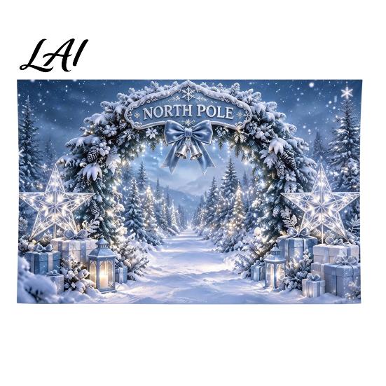 Winter Wonderland Background for Photos 70" x 45" Christmas Photography Backdrop Snow Scene Merry Decoration Party Background Holiday New