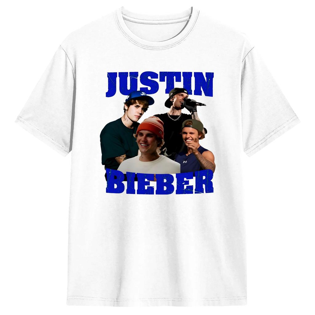 Unisex Women TShirt JJustins BBiebers Vintage Bootleg T Shirts Fashion Summer Tee Shirt Streetwear Cotton Clothes Present