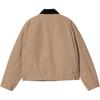 Carhartt WIP Fw24 W Og Detroit Jacket Classic Loose Fit Square Label Zipper Long Detroit Collar Jacket Women jackets Peanut I032236-2I7-02