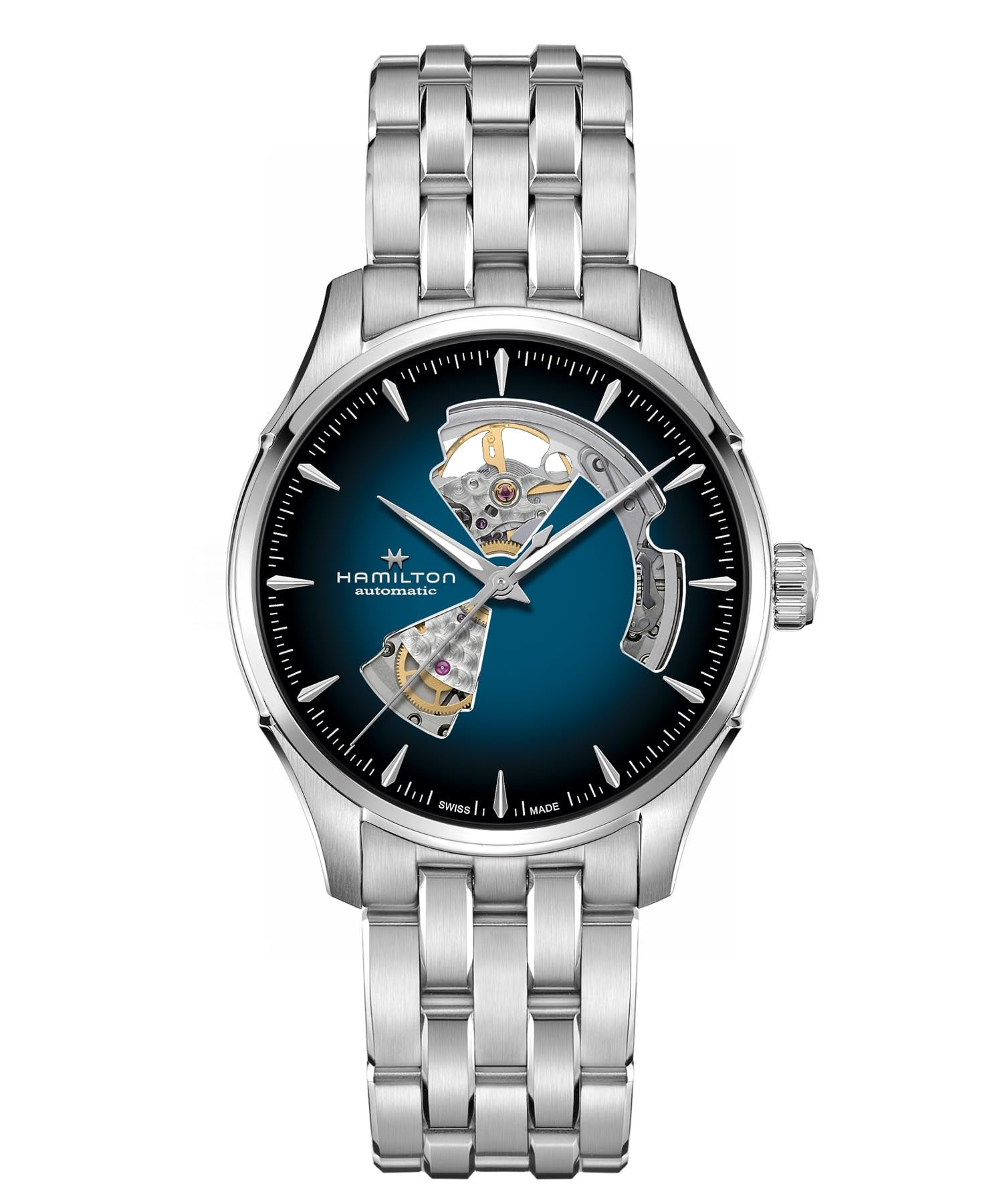 

HAMILTON Watch Genuine Warranty Jazzmaster Open Heart Mechanical Automatic Winding H32675140 Unisex Imported [Hamilton] [Regular Product]
