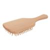 Bamboo Bristles Detangling Paddle Brush Ergonomic Handle Scalp Massage Brush  Blow Drying
