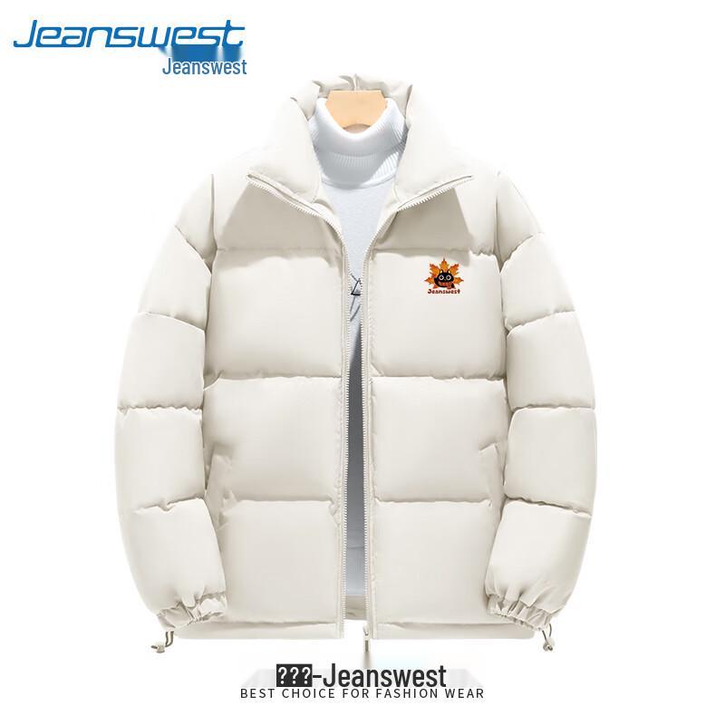 Jeanswest Men's Winter Plush-Lined Padded Jacket